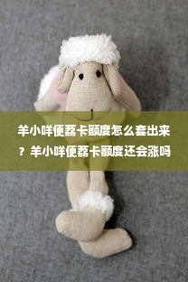 羊小咩便荔卡额度怎么套出来？羊小咩便荔卡额度还会涨吗？