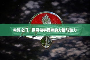 希翼之门，探寻希字品牌的力量与魅力