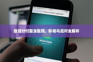 微信分付取消取现，影响与应对全解析