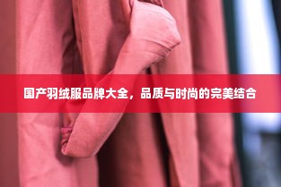 国产羽绒服品牌大全，品质与时尚的完美结合
