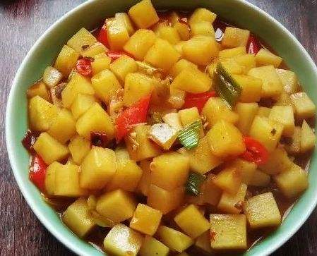 红烧土豆丁,红烧土豆丁图片
