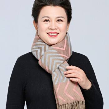 中年妇女围巾,女士中老年长围巾