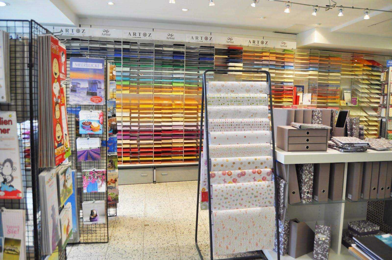 最新文具店装修效果图,文具店装修效果图大全 日韩